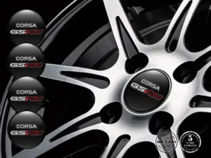Opel Adesivi su Ruote Loghi Cupola Resina Emblemi